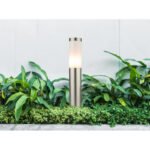 Stalp de exterior, otel inoxidabil, plastic alb, IP44, D: 127, H: 450, excl 1xE27 60W 230V - imagine 2