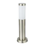 Stalp de exterior, otel inoxidabil, plastic alb, IP44, D: 127, H: 450, excl 1xE27 60W 230V - imagine 4