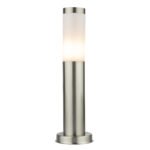 Stalp de exterior, otel inoxidabil, plastic alb, IP44, D: 127, H: 450, excl 1xE27 60W 230V - imagine 5