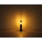 Corp de iluminat exterior din oțel inoxidabil antracit, plastic de culoare fumurie, inclusiv senzor, IP44, ø: 127 mm, I: 450 mm, fără bec 1x E27 15W 230V - imagine 4
