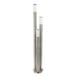 Stalp de exterior din otel inoxidabil plastic alb, IP44, D: 280, H: 1700, excl 3xE27 60W 230V - imagine 2
