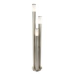 Stalp de exterior din otel inoxidabil plastic alb, IP44, D: 280, H: 1700, excl 3xE27 60W 230V