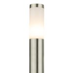 Stalp de exterior din otel inoxidabil plastic alb, IP44, D: 127, H: 1100, excl 1xE27 60W 230V - imagine 5