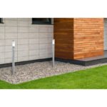 Stalp de exterior din otel inoxidabil plastic alb, IP44, senzor: 90 °, gama: 9m, D: 127, H: 1100, excl 1xE27 30W 230V - imagine 2