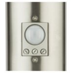 Stalp de exterior din otel inoxidabil plastic alb, IP44, senzor: 90 °, gama: 9m, D: 127, H: 1100, excl 1xE27 30W 230V - imagine 5