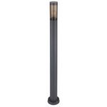 Corp de iluminat exterior din oțel inoxidabil antracit, plastic de culoare fumurie, IP44, ø: 127 mm, I: 1100 mm, fără bec 1x E27 23W 230V - imagine 3
