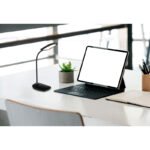 Lampă de masă din plastic negru lucios, plastic satinat, silicon negru mat, reglabil, variator de intensitate, funcție de memorie, lumină de noapte, adaptor incl., LxLxA: 280x136x400mm, LED 9W 230V, sursă 129-780lm, ieșire 39-520lm,CCT4000/3000/6500K - imagine 2