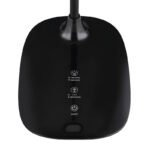 Lampă de masă din plastic negru lucios, plastic satinat, silicon negru mat, reglabil, variator de intensitate, funcție de memorie, lumină de noapte, adaptor incl., LxLxA: 280x136x400mm, LED 9W 230V, sursă 129-780lm, ieșire 39-520lm,CCT4000/3000/6500K - imagine 4