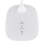 Lampă de masă din plastic alb lucios, plastic satinat, silicon alb mat, reglabil, variator tactil continuu, funcție de memorie, lumină de noapte, adaptor incl., LxLxA: 280x136x400mm, LED 9W 230V, sursă 129-780lm, ieșire 39-520lm, CCT 4000/3000/6500K - imagine 4