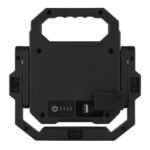Proiector de exterior din plastic negru mat, sticlă transparentă, plastic alb, ieșire USB, mobilă, baterie inclusă CR18650 2200mAh 5V, IP54, 3 niveluri de luminozitate (100% - 50% - 25%) și semnal SOS, LxLxA: 183x182x30mm, LED 6W 5V, 800lm, 4000K - imagine 5