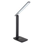 Lampa de birou, plastic negru, imitatie piele, intrarupator, touchdimmer, culori reglabile, LxBxH:420x115x565, inkl. 1xLED 6W 230V, 20-350lm, CCT 3.000-4500-6.000K - imagine 6