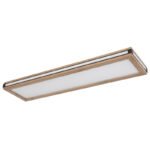 Plafonieră metal alb/negru mat, MDF lemn optic închis, plastic alb, memorie, 1 lumină principală, 2 lumini laterale, 3 ambele împreună, L x l x I: 800x200x75mm, LED 24W, 2650lm Sursă, 1340lm Ieșire, LED 20W 230V, 2250lm Sursă, 1110lm Ieșire, 3000K - imagine 3