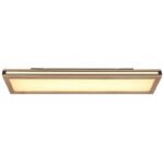 Plafonieră metal alb/negru mat, MDF lemn optic închis, plastic alb, memorie, 1 lumină principală, 2 lumini laterale, 3 ambele împreună, L x l x I: 800x200x75mm, LED 24W, 2650lm Sursă, 1340lm Ieșire, LED 20W 230V, 2250lm Sursă, 1110lm Ieșire, 3000K - imagine 4