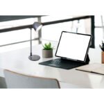 Lampă de masă din aluminiu/plastic gri închis, plastic negru mat, reglabil, variator continuu, adaptor incl., reglabil pe înălțime, LxLxA: 350x167x500mm, înălțimi:min.35cm-max.50cm, LED 7,5W 230V, sursă 50-790lm, ieșire 30-500lm, CCT 3000/6500/4000K - imagine 2