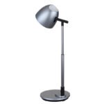 Lampă de masă din aluminiu/plastic gri închis, plastic negru mat, reglabil, variator continuu, adaptor incl., reglabil pe înălțime, LxLxA: 350x167x500mm, înălțimi:min.35cm-max.50cm, LED 7,5W 230V, sursă 50-790lm, ieșire 30-500lm, CCT 3000/6500/4000K - imagine 4