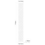 Lampadar nichel mat, textil negru auriu metalizat, abajur cu perforații pentru décor,  cablu de 1,8 m, intrerupator, LxWxH: 150x150x1180, excl. 2xE27 40W 230V. - imagine 6