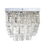 Plafoniera crom, acrilic transparent, LxWxH: 320x320x240, inclusiv 6xLED 3W 9.6V, 250lm, 4000K - imagine 3