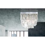 Plafoniera crom, acrilic transparent, LxWxH: 320x320x240, inclusiv 6xLED 3W 9.6V, 250lm, 4000K