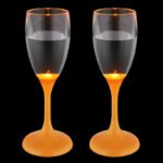 lampă de masă plastic portocaliu, plastic transparent, Baterie inclusă 2x CR2032 210mAh, ø: 69mm, H: 181mm, Set Cantitate 2Stk., incl. LED 0.06W 3V, 3000K - imagine 4