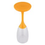 lampă de masă plastic portocaliu, plastic transparent, Baterie inclusă 2x CR2032 210mAh, ø: 69mm, H: 181mm, Set Cantitate 2Stk., incl. LED 0.06W 3V, 3000K - imagine 5