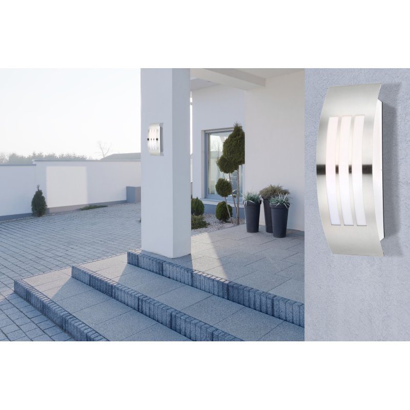 cornus-32094-g12659-3 Aplica de exterior din oțel inoxidabil,sticla,, IP44, LxH: 100x320, AL: 90, excl 1xE27 20W 230V - imagine 1