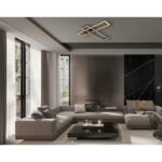 Plafonieră Dakari, Negru mat, LED 30W 3000K, L800xH75mm, Globo - imagine 2