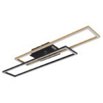 Plafonieră Dakari, Negru mat, LED 30W 3000K, L800xH75mm, Globo - imagine 3