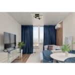 Corp de iluminat de tavan metal negru mat, plastic alb, comutare funcțională prin întrerupător de perete, L x l x I: 420x420x190mm, incl. LED 36W 230V, sursă 3450lm, putere 2600lm, 3000K, fără becuri 2xGU10 35W 230V - imagine 2