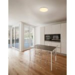 Aplica de exterior plastic alb, metal argintiu, IP54, D: 330, H: 56, inclusiv 1xLED 24W 230V, 1900lm, 3000K - imagine 2