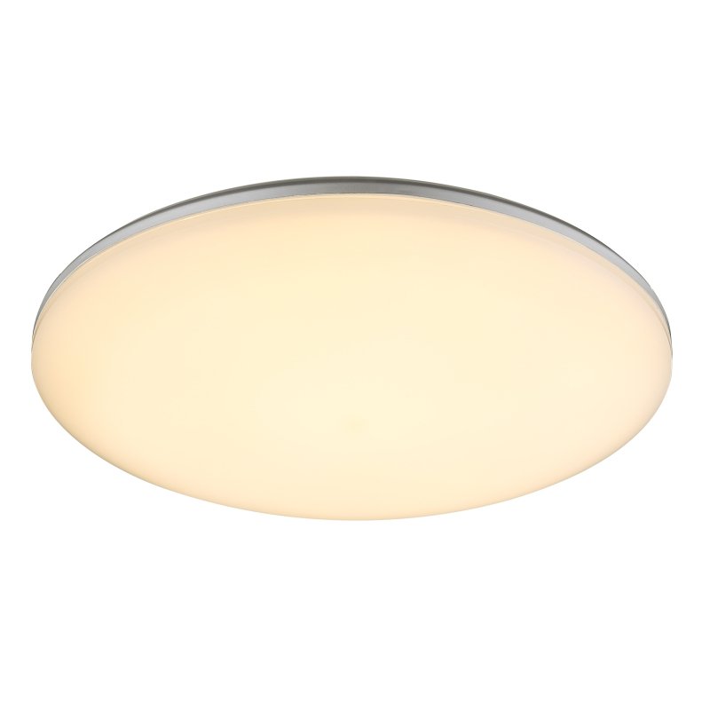 dori-32118-24-g22607 Aplica de exterior plastic alb, metal argintiu, IP54, D: 330, H: 56, inclusiv 1xLED 24W 230V, 1900lm, 3000K - imagine 1