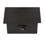 Lampă de perete metal negru mat, întrerupător pe produs, l x I: 60x120mm, A: 90mm, fără 1x GU10 35W 230V - imagine 5