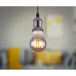 Bec LED decorativ, sticlă fumurie, reglabil, ø: 60mm, I: 106mm, inclusiv 1x E27 LED 4,5W 230V, 150lm sursă, 150lm ieșire, 2000K - imagine 3
