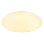 Plafonieră alb metalic alb, scânteie opalină acrilică, ø: 495mm, H: 90mm, incl. LED 24W 230V, sursă 2500lm, ieșire 2000lm, 3000K