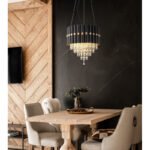 Candelabru Eleos, Negru mat, E27 3x40W, Ø400mm, Globo - imagine 2