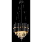 Candelabru Eleos, Negru mat, E27 3x40W, Ø400mm, Globo - imagine 3