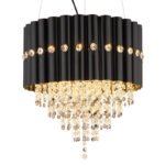 Candelabru Eleos, Negru mat, E27 3x40W, Ø400mm, Globo - imagine 5