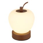 Lampa de masa metal maro mat, plastic alb, touch on/off, dimmerabil, variator tactil continuu, USB-A 2.0 - USB-C, baterie inclusa CR18650 1200mAh 3.7V, ø: 120mm, H: 165mm, incl LED 2W 230V, sursa 200lm, iesire 90lm, CCT 2700/6500/4000K - imagine 4