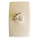 Ventilator de tavan fără lumina, metal alb, 3 viteze, o singură direcție, putere maximă a motorului 70W, utilizare optimă a spațiului 30m², răcire, turație 130/190/280 rpm, ø: 1420 mm, H: 580 mm, comutabil prin întrerupător de perete. - imagine 4