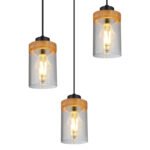 Pendul Finca, Negru mat, E27 3x40W, Ø390mm, Globo - imagine 4