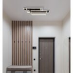 Plafoniera metal negru mat, aluminiu periat, opal acrilic, LxLxH: 620x270x82mm, incl LED 40W 230V, sursa 4000lm, iesire 1400lm, 3000K. - imagine 2