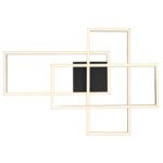 Plafoniera metal negru mat, acrilic opal, reglabil, SmartLight, aplicatie, functie de memorie, telecomanda, baterie inclusa 2x AAA, LxLxH: 740x510x95mm, incl. LED 40W 230V, 410-4600lm , ieșire 200-1950lm, CCT 2700-6500K - imagine 5