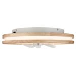 Ventilator de tavan metal alb, lemn, plastic cu/transparent, reglabil, mai multe niveluri prin comutator de perete, memorie, temporizator, telecomandă, 15m², ø:500mm H: 25mm, LED 30W 230V, 300-2250lm, CCT 2700-6500K - imagine 5