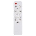 Ventilator de tavan metal/plastic negru mat, plastic transparent/alb, reglabil, mai multe niveluri prin intermediul întrerupătorului de perete, telecomandă, 15m², ø: 495mm, H: 150mm, LED 30W 230V, sursă 490-3260lm, ieșire 360-2215lm, CCT 2700-6500K - imagine 5