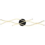 Plafonieră metal negru mat, plastic alb, aluminiu negru mat, L x l x I: 1080x180x60mm, inclusiv LED 35W 230V, 3610lm Sursă, 1220lm Ieșire, 3000K - imagine 4