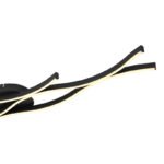 Plafonieră metal negru mat, plastic alb, aluminiu negru mat, L x l x I: 1080x180x60mm, inclusiv LED 35W 230V, 3610lm Sursă, 1220lm Ieșire, 3000K - imagine 5