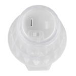 Lampă de masă din plastic transparent, plastic alb, întrerupător glisant, baterie inclusă 3x LR1130 160mAh, ø: 67mm, H: 120mm, 12 x 2 seturi în afișajul de masă, număr de seturi 2 buc., incl. LED 0.06W 4.5V, 2800K - imagine 5
