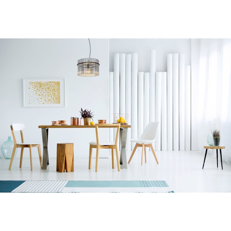 gorley-15698h-g28122-5 Lampă cu suspensie metal negru mat, tije de sticlă de culoare fumurie, cablu PVC negru, înălțimea poate fi scurtată (lampă cu suspensie), ø: 400mm, I: 1500mm, fără 1x E27 60W 230V - imagine 1