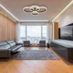 Plafonieră din metal/aluminiu de culoare titan periat, cristale de plastic transparente, alb acrilic, reglabil, memorie, lumină de noapte, telecomandă, L x l x I: 850x685x150mm, inel ø:30/40cm, LED 90W 230V, 627-4225lm Ieșire,CCT2700-6000K - imagine 2