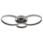 Plafonieră aluminiu titan mat, cristale din plastic transparent, mai multe niveluri prin întrerupător de perete, culorile pot fi fixate, funcție de memorie, LxLxA: 1060x600x137mm, incl. LED 39W 230V, sursă 4200lm, ieșire 2500lm, CCT 2700/4500/6500K - imagine 3
