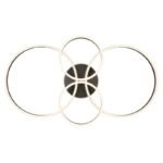 Plafonieră aluminiu titan mat, cristale din plastic transparent, mai multe niveluri prin întrerupător de perete, culorile pot fi fixate, funcție de memorie, LxLxA: 1060x600x137mm, incl. LED 39W 230V, sursă 4200lm, ieșire 2500lm, CCT 2700/4500/6500K - imagine 4